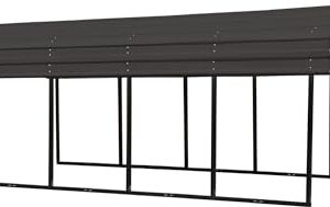 Arrow CPHC102407 Heavy Duty Galvanized Steel Metal Multi-Use Shelter, Shade, Carport, 10' x 24' x 7'