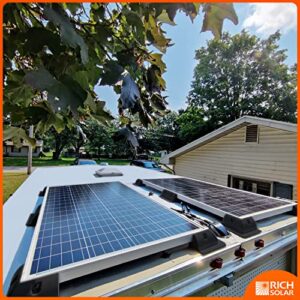 RICH SOLAR Solar Panel Roof Drill-Free Corner Bracket Mount for RV, Boats, Caravans, Marine, Motorhomes - Set of 6(Corner Bracket)