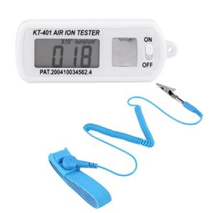hilitand air ion tester meter counter for negative air ion generator with a wrist strap