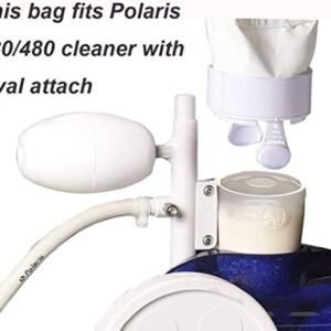 Pool Spa Part Nylon Mesh Pool Cleaner All Purpose Bag Fits Polaris 280, 480 Pool Cleaner Zippered All Purpose K13 K16(2 Pack)