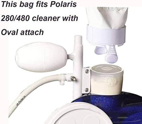 Pool Spa Part Nylon Mesh Pool Cleaner All Purpose Bag Fits Polaris 280, 480 Pool Cleaner Zippered All Purpose K13 K16(2 Pack)