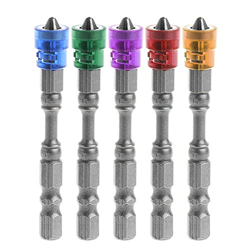 Yakamoz Magnetic Collar Design 10pcs 1/4 Inch Hex Shank PH2 Magnetic Phillips Cross Screw Screwdriver Bits Set Electric Power Driver Bit Set