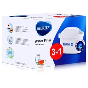 brita 3 + 1 cartridges maxtra-pack, white, plus