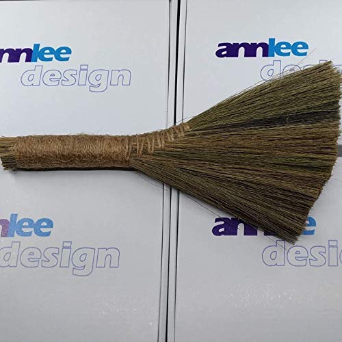 Ann Lee Design Natural Whisk Sweeping Hand Handle Broom (Small and Short, Plain)