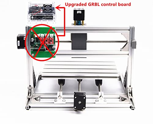 CNCTOPBAOS 3 Axis Desktop DIY Mini CNC 3018 Router Kit GRBL Control Plastic Acrylic PCB PVC Wood Carving Milling Engraving Machine Working Area 30x18x4.5cm