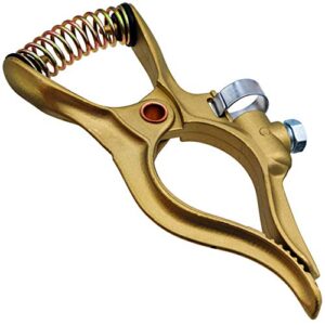 real 400 amp high performance real brass welding ground clamp (25 years warranty)
