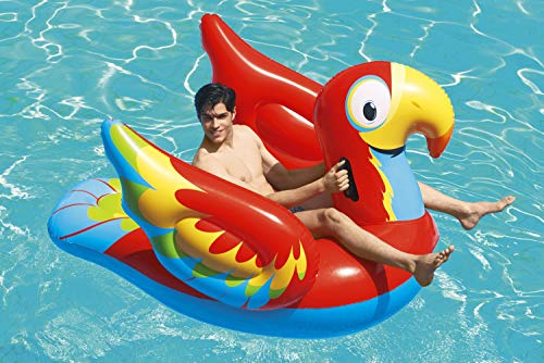 Bestway 41127 Peppy Parrot Ride-On Pool Inflatable, Red