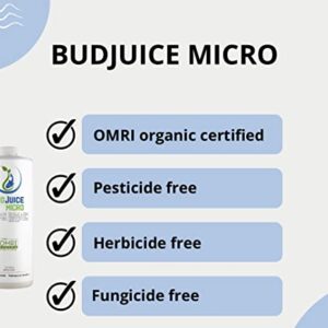 BudJuice Micro Organic Liquid Fertilizer – All Purpose, All Natural Nutrient Rich Plant Food for Gardens, Hydroponics, Flowers, Vegetables, Succulents