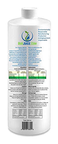 BudJuice Micro Organic Liquid Fertilizer – All Purpose, All Natural Nutrient Rich Plant Food for Gardens, Hydroponics, Flowers, Vegetables, Succulents