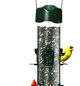 Brome Mega 600 Metal Tube Feeder w/6 Seed Ports, 4 lbs seed capacity