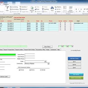 HOA Software: HOA / Condo Association / Community Management Database Software 2023 | on 8GB USB Memory Stick