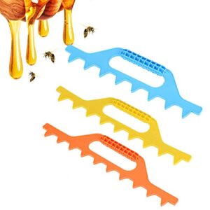GLOGLOW 7/8/9 Frame Hive Spacer for Spacing Bee Frames, Bee Hive Frame Spcing Tool for spacing 8 Frames in a 10 Frame Sized Box, Beekeeping Equipment(Orange 9 Frame)
