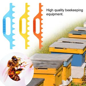 GLOGLOW 7/8/9 Frame Hive Spacer for Spacing Bee Frames, Bee Hive Frame Spcing Tool for spacing 8 Frames in a 10 Frame Sized Box, Beekeeping Equipment(Orange 9 Frame)