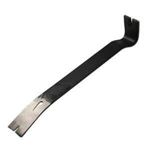 kseibi 285150 hand wonder crow bar tool, steel nail puller paint lid lifter trim small flat pry bar 15" inch for prying, scraping, lifting, pulling, utility claw wonderbar
