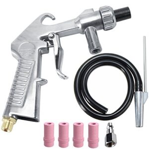 wogoboo sand blaster kit blasting shot sandblaster siphon feed gun nozzle rust remove abrasive sand blasting for sandblast cabinets