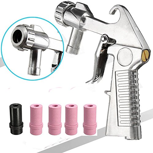 Wogoboo Sand Blaster Kit Blasting Shot Sandblaster Siphon Feed Gun Nozzle Rust Remove Abrasive Sand Blasting for Sandblast Cabinets