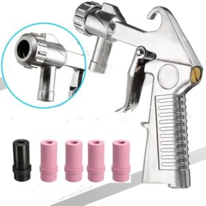 Wogoboo Sandblaster Kit Abrasive Sand Blasting Gun Spray Gun Rust Remove with Air Quick Adapter for Sandblast Cabinets