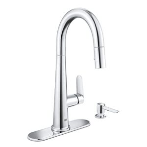 veletto single-handle pull-down kitchen faucet
