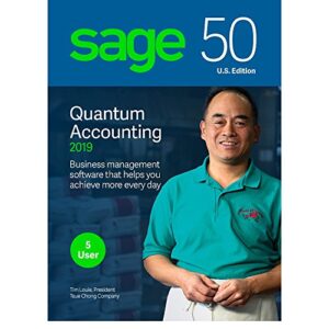 sage 50 quantum accounting 2019 – small business accounting management software – payment and inventory management – safe and secure – easy integration with microsoft productivity tools