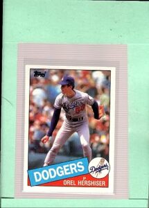 1985 topps #493 orel hershiser los angeles dodgers rookie card - mint condition ships in a brand new holder