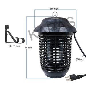 Electric Insect Bug Zapper, New Upgrade with Free Hanger Kapas 40W Outdoor Bug Killer Lantern for Mosquitoes, Flies, Gnats, Pests & Other Insects, 1 Acre Coverage