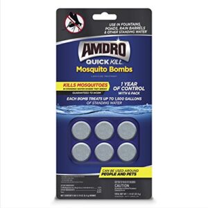 amdro 100530552 quick kill mosquito bombs shade fabric with 90% uv protection (6'x15'), rainforest