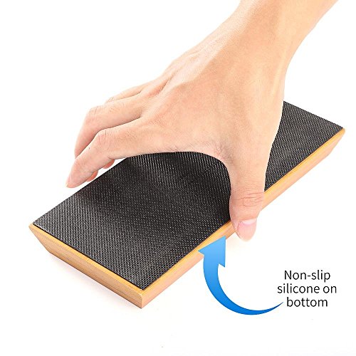 Angerstone Premium Knife Sharpening Stone–1000/6000 Grit Whetstone, Professional whetstone Sharpener stone with Slip-Resistant Silicone Base|Best wet stone|Nonslip Bamboo Base & Angle Guide