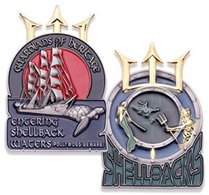 shellback challenge coin - unreal military shellbacks coin - designed by military veterans