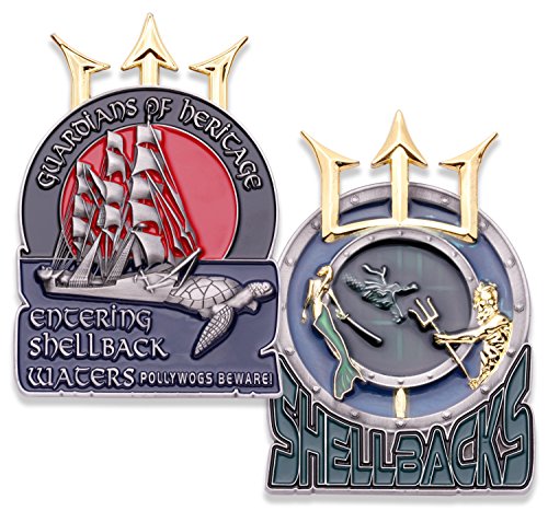 Shellback Challenge Coin - Unreal Military Shellbacks Coin - Designed by Military Veterans