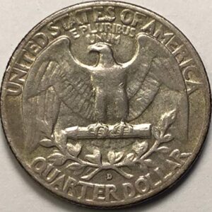 1954 D Washington Silver Quarter Seller Fine