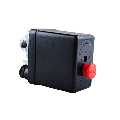 Central Pneumatic Air Compressor Pressure Switch Control Valve Replacement Parts 90-120 PSI 240V Air Compressor Pressure Switch Control Valve