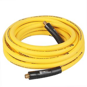 WYNNsky 18 Pieces Air Compressor Accessories, 3/8 Inch × 25 Feet Hybrid Air Compressor Hose with 1/4 Inch NPT Male Threads, 1/4 NPT Quick Connect Air Fittings, Air Blow Gun Kit, Air Chuck, Tire Gauge