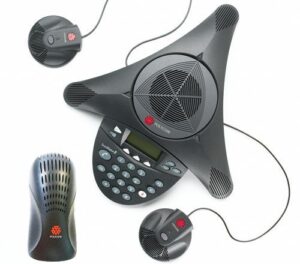 polycom soundstation 2 ex with 2 mics included (2200-16200-001)+(2200-16155-001) (renewed)
