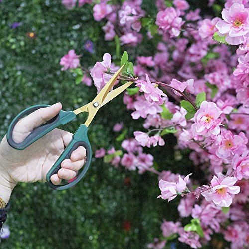 Hongville Pack of 2 40MM Blade Traditional Green Butterfly Bonsai Shears |Tip Trimming Scissors, Tree Trimmer, Premium Garden Shears, Gardening Professional Hand Pruning Pruner, Clipper The Garden