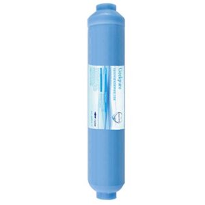 geekpure 10-inch inline deionization di replacement water filter cartridge tds down to 0 for reverse osmosis ro system -1/4”