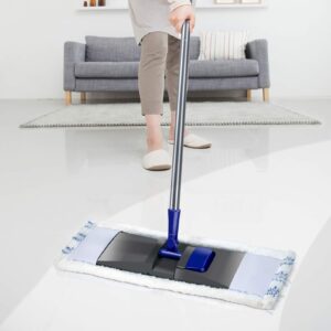 MASTERTOP Professional Microfiber Mop - Microfiber Sweeper Dust Mop,Wet & Dry Floor Cleaning Mop, 4 Replaceable Washable Mop Pads, Extendable Handle, Flat Magic Mop for Hardwood, Tiles, Laminate