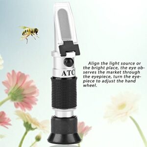 GLOGLOW Beekeeper Refractometer Portable High Measuring Range Honey Tester Sugar Water Content Measurement 58-90% Beekeeping Honey Concentration Meter