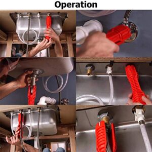 WREOW Faucet and Sink Installer, 8 in 1 Multifunctional Faucet Wrench Tool Double Head Sink Installer Tool Water Pipe Spanner Tackle For Plumbers And Homeowners