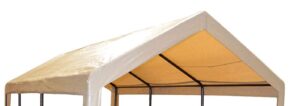 impact canopy replacement top for 10x20 carport canopy, tan - top only