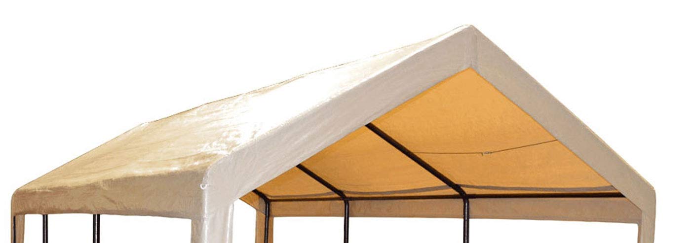 Impact Canopy Replacement Top for 10X20 Carport Canopy, Tan - Top Only