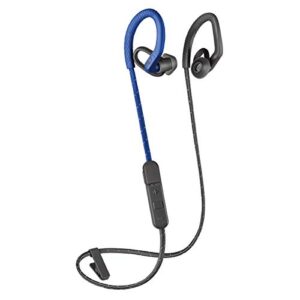 plantronics backbeat fit 350 wireless headphones, stable, ultra-light, sweatproof in ear workout headphones, blue