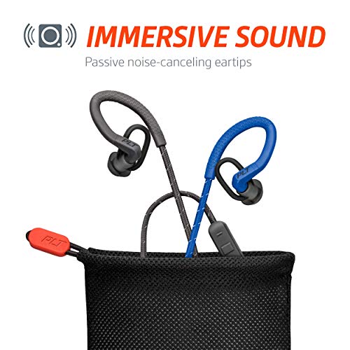 Plantronics BackBeat FIT 350 Wireless Headphones, Stable, Ultra-Light, Sweatproof in Ear Workout Headphones, Blue