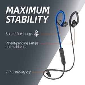 Plantronics BackBeat FIT 350 Wireless Headphones, Stable, Ultra-Light, Sweatproof in Ear Workout Headphones, Blue