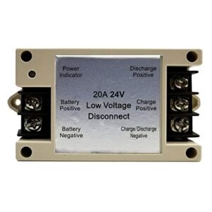 low voltage disconnect lvd module 20 amp 24v protect prolong battery life support lead acid battery solar saver