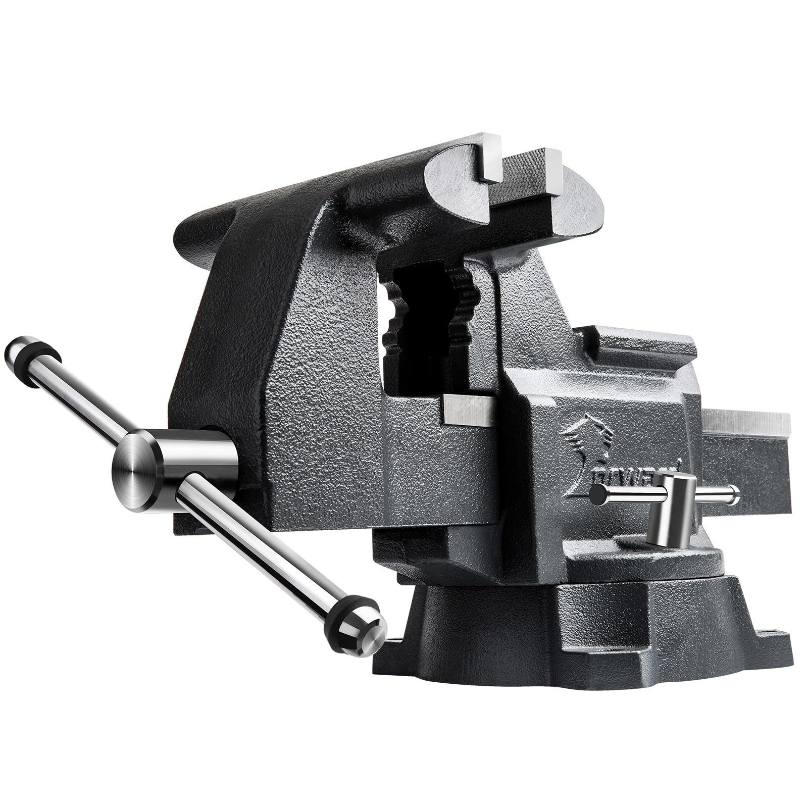 Forward CR60A 6.5-Inch Bench Vise Swivel Base Heavy Duty with Anvil (6 1/2") Gray