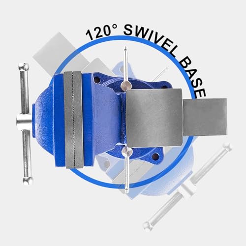 Forward 0804 4-Inch Bench Vise with Swivel Base and Anvil (4")