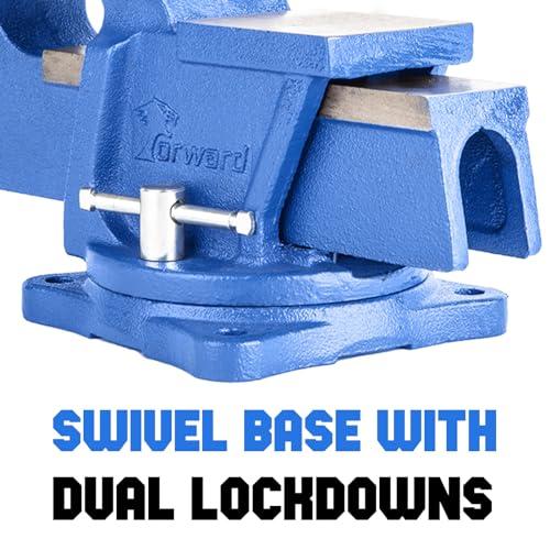 Forward 0804 4-Inch Bench Vise with Swivel Base and Anvil (4")