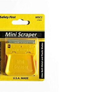 2 Original Mini scraper with Metal Blade Carded U.S. Made Razor Scraper