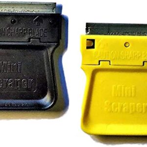 2 Original Mini scraper with Metal Blade Carded U.S. Made Razor Scraper