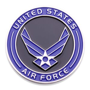 Air Force Airman E2 Challenge Coin! United States Air Force Airman Rank Military Coin. E-2 Airman USAF Challenge Coin! Designed by Military Veterans - Officially Licensed Product!